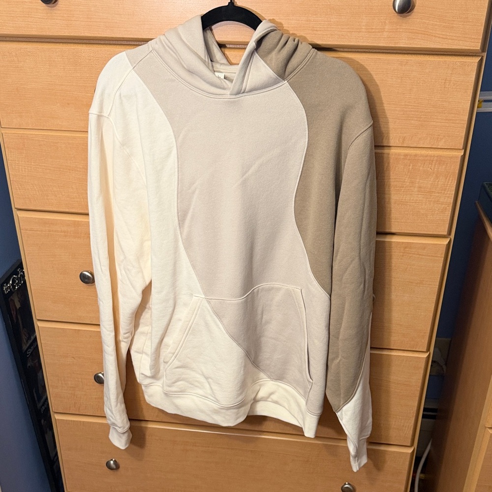 Women’s/ unisex make waves hoody- ivory/bone/gravel